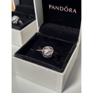 Pandora - Nature's Radiance Charm – Pink/Purple Murano Glass & CZ - New in Box